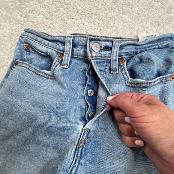 LEVI'S Wedgie Straight Button Fly Jean 27 - Picture 6 of 12